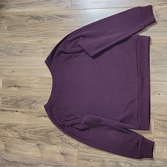 Victoria Secret Pull Over Maroon Sweatshirt - Picture 10 of 11
